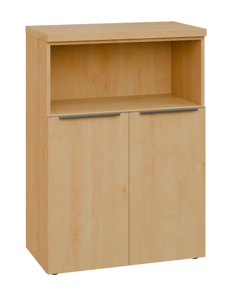 SIN 3 - 8DN kancelářská skříň, 2-dveřová/nika, 1120x800x400, javor horský